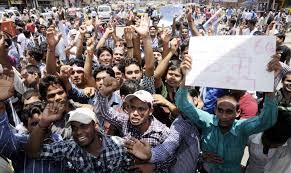 students protest