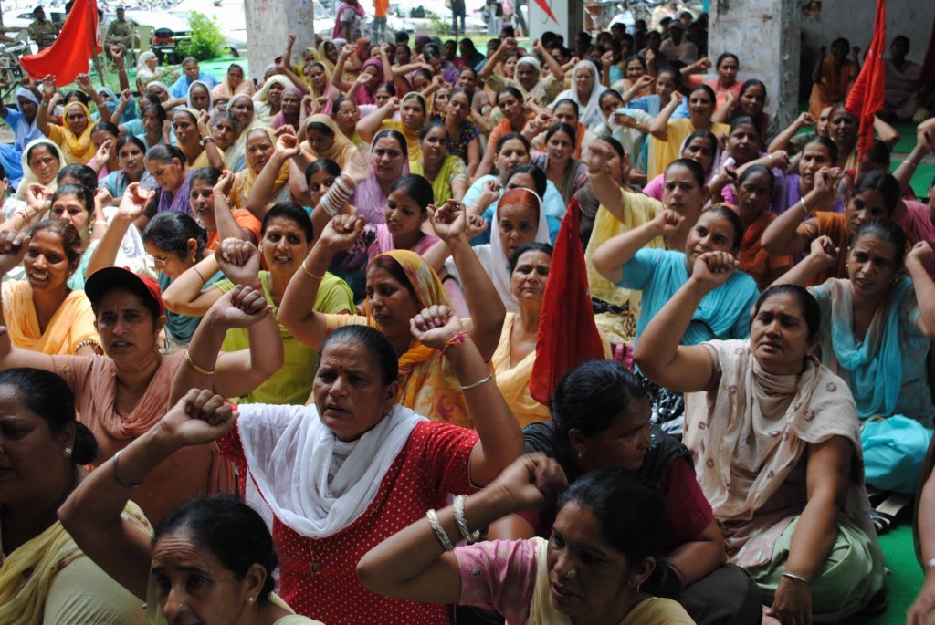 Anganwadi protest