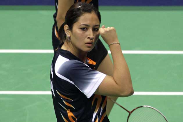 Badminton player jualh gtta