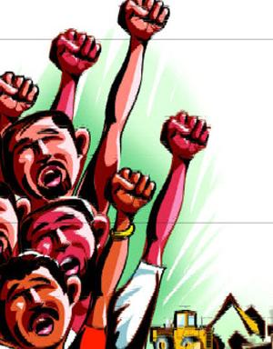 طالب علم کے قتل کے خلاف گائوں والوں کامظاہرہ
