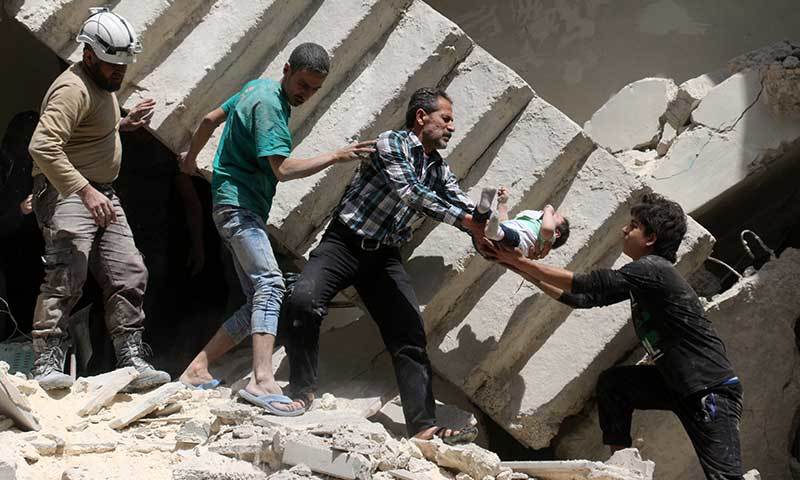 شام میں جنگ بندی عملاً ناکام ، تازہ فضائی حملے میں اسپتال تباہ، 20 ہلاک