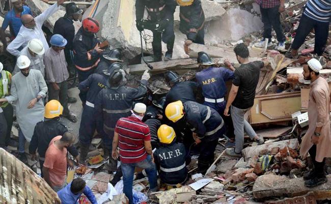 ممبئی عمارت گرنے کا واقعہ : 33 ہلاک، سرچ آپریشن ختم