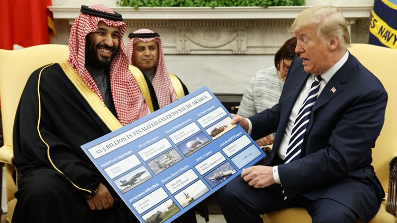 سعودی عرب کو ایک ارب ڈالر کے اسلحے کی فروخت کا اعلان