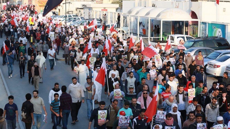 آل خلیفہ حکومت کے خلاف بحرینی عوام کے مظاہرے