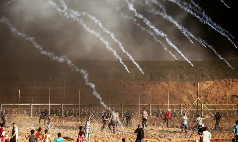 غزہ: احتجاجی مظاہرین پر اسرائیلی فوج کا حملہ، 3 فلسطینی جاں بحق