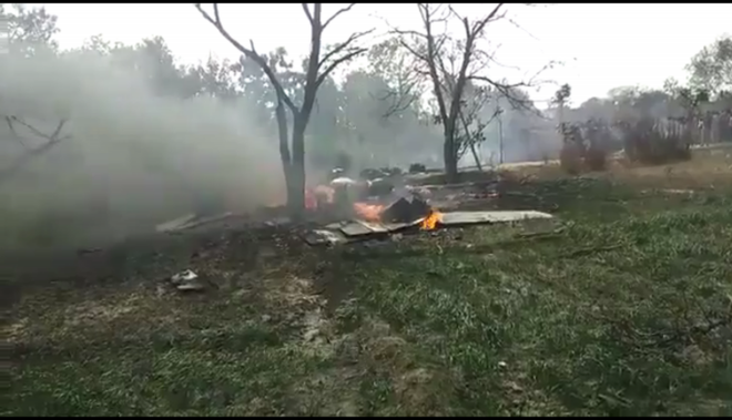 گورکھپور میں ایئر فورس کا جگوار لڑاکا طیار حادثہ کا شکار