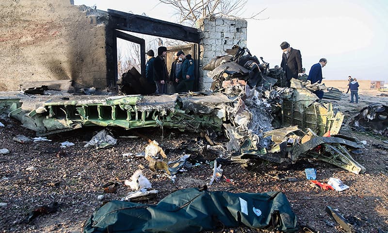 ایران میں مسافر طیارہ گر کر تباہ، 176 افراد ہلاک