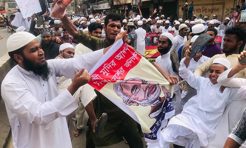 بھارت میں مسلمانوں پر ظلم کے خلاف افغانستان اور بنگلہ دیش میں احتجاج