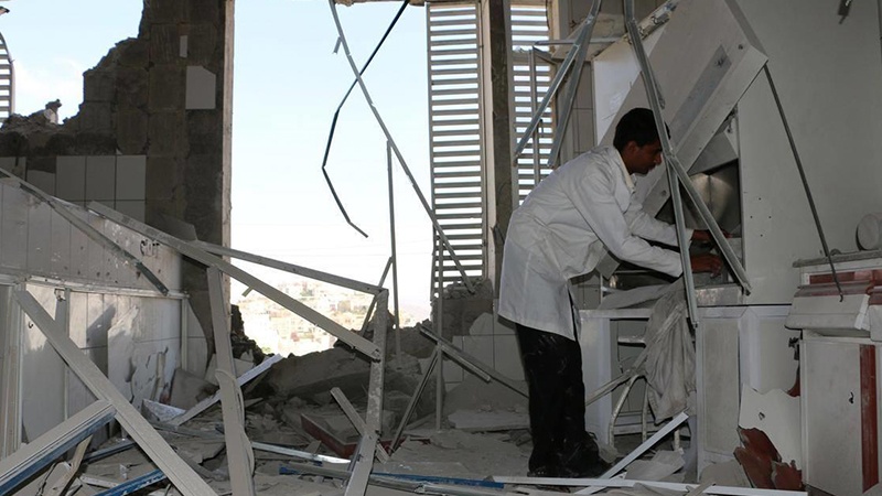 یمن پر سعودی عرب کی وحشیانہ جارحیت میں 523 اسپتال تباہ