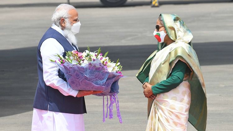 بنگلہ دیش دورہ: وزیر اعظم مودی کا ڈھاکہ میں شاندار استقبال