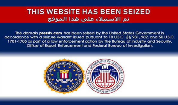 ایران کے پریس ٹی وی کا الزام ، ویب سائٹ ڈومین کو امریکی حکومت نے کیا ضبط