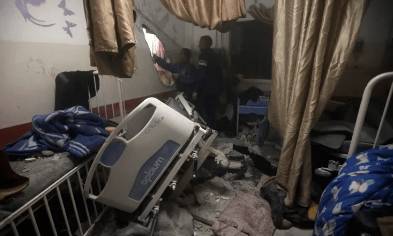 الشفا اسپتال میں اسرائیلی جارحیت کا چوتھا روز، 100 سے زائد فلسطینی شہید