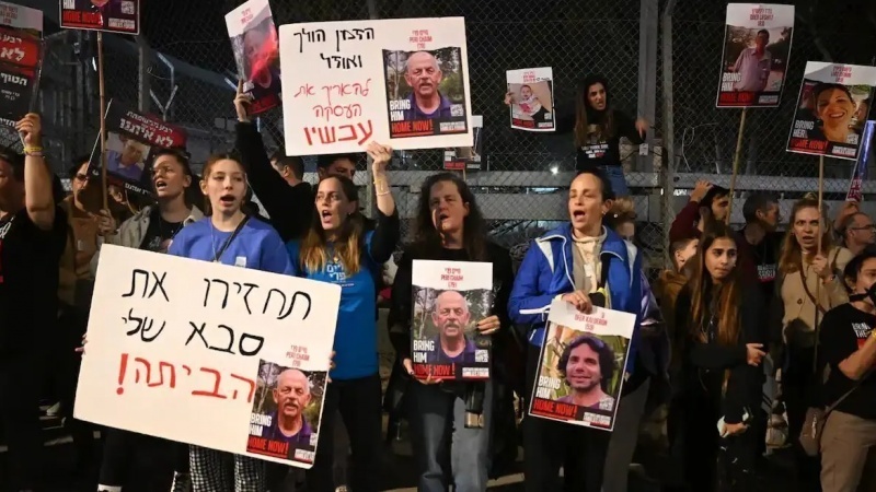 غزہ پر مکمل قبضے کا منصوبہ؛ ہزاروں صیہونی نیتن یاہو کے خلاف سڑکوں پر