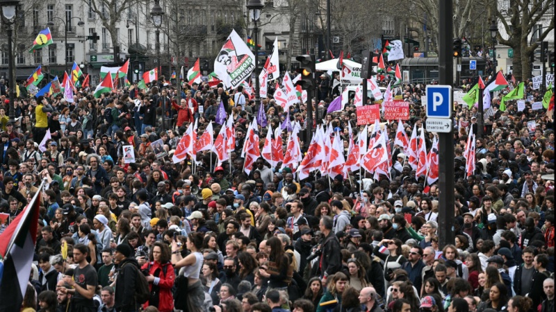 غزہ کے لئے امدادی بحری بیڑے پر پھر صیہونی حکومت نے ڈرون حملہ کیا